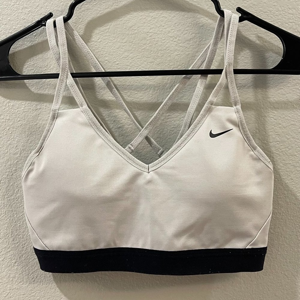 Nike White Sports Bra